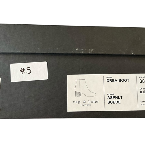 Rag & Bone Gray Ankle Boots Sleek Design - Picture 5 of 6